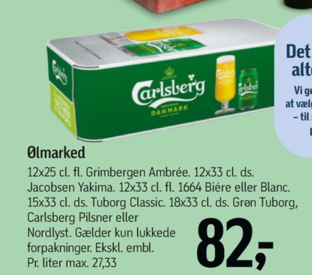 Tuborg Classic, Øl 18 pk.