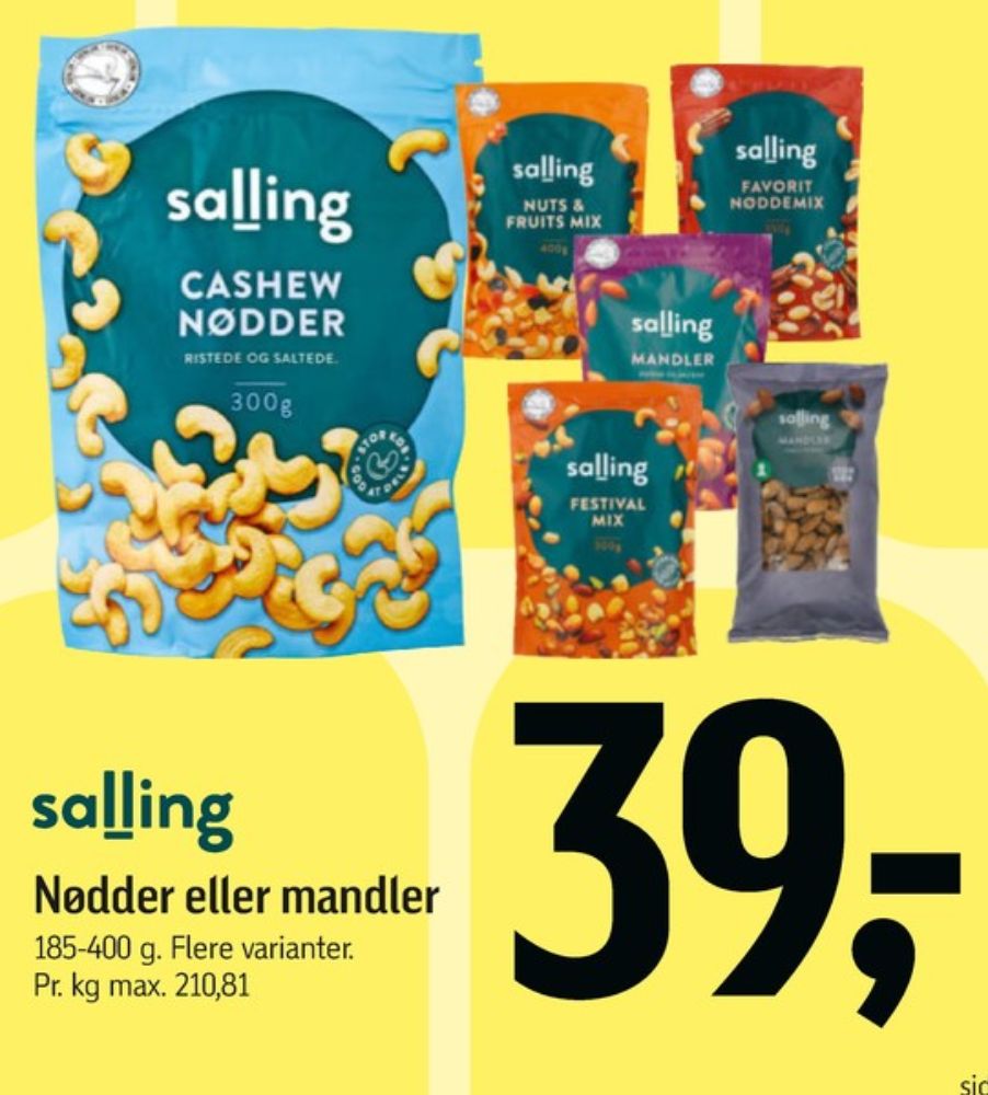 Salling, Mandler