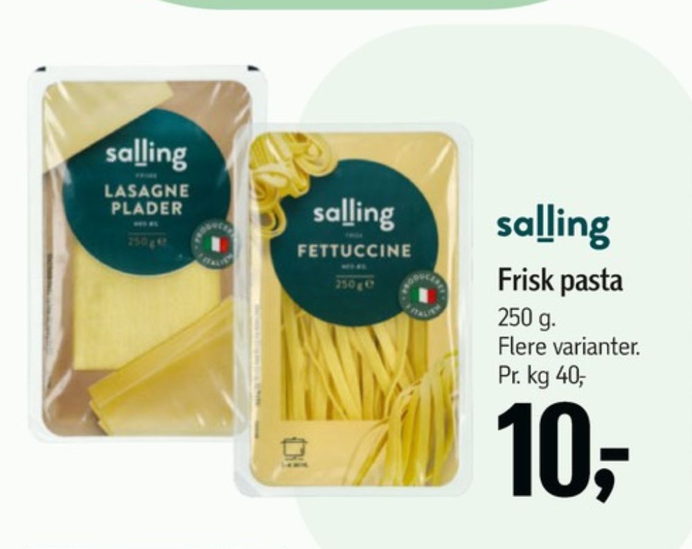 Salling, Lasagneplader