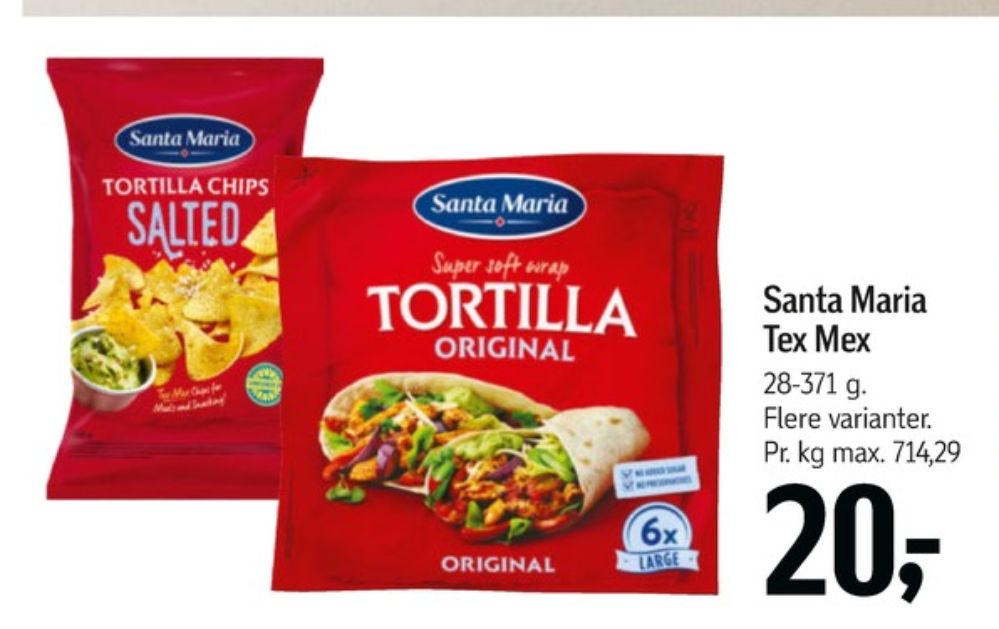 Santa Maria, Tortillawrap Original 6 Large