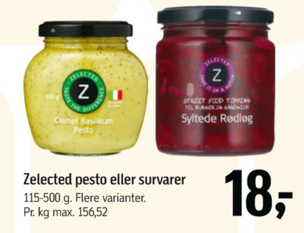 Zelected, Cremet Basilikum pesto