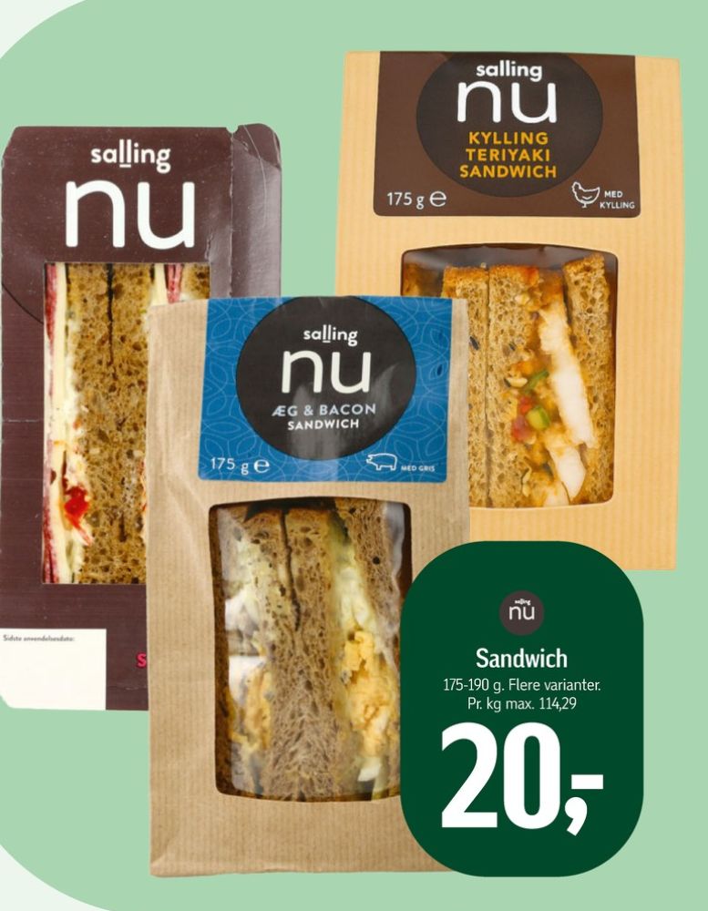 Salling Nu, Sandwich