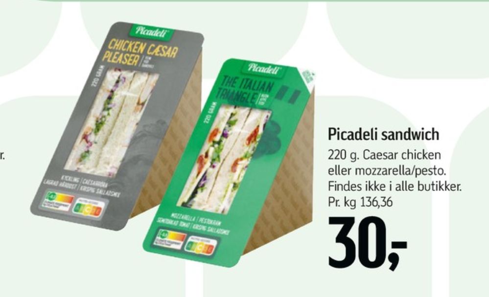 Picadeli, Sandwich