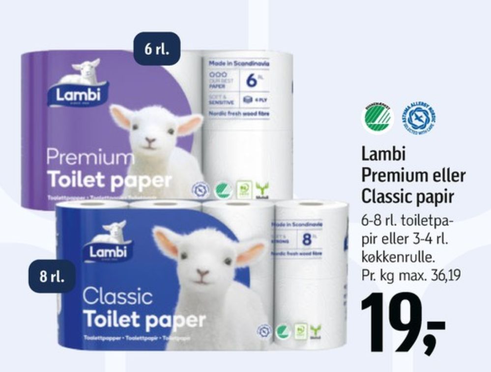 Lambi Classic, Toiletpapir