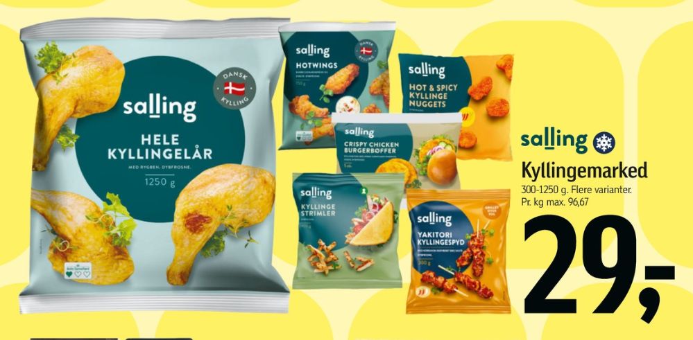 Salling, Crispy Chicken Burgerbøffer