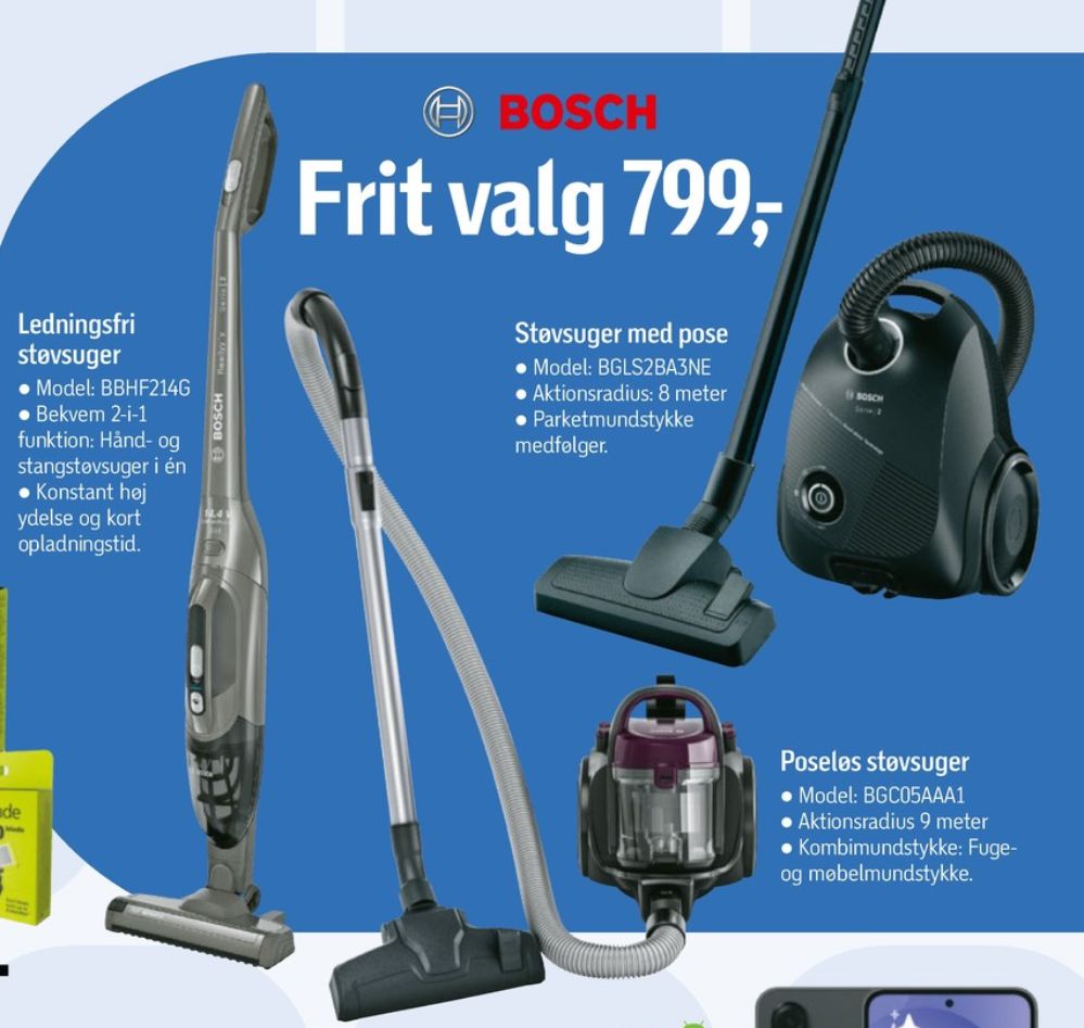 Bosch, Støvsuger