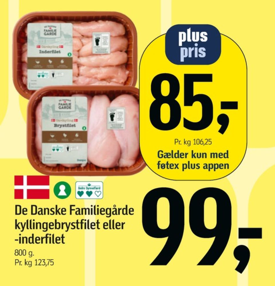 De Danske Familiegårde, Kyllingeinderfileter
