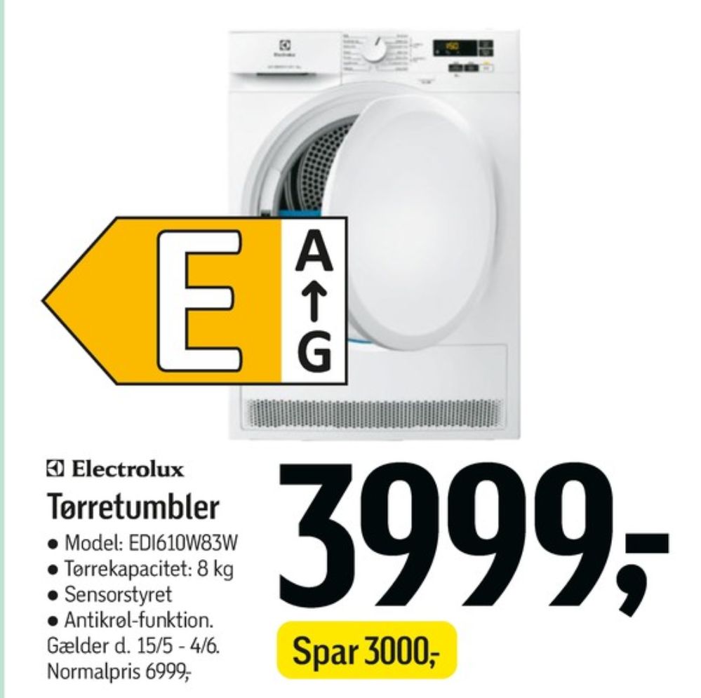 Electrolux, Tørretumbler