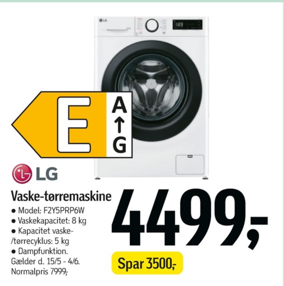 LG, Vaske-/tørremaskine
