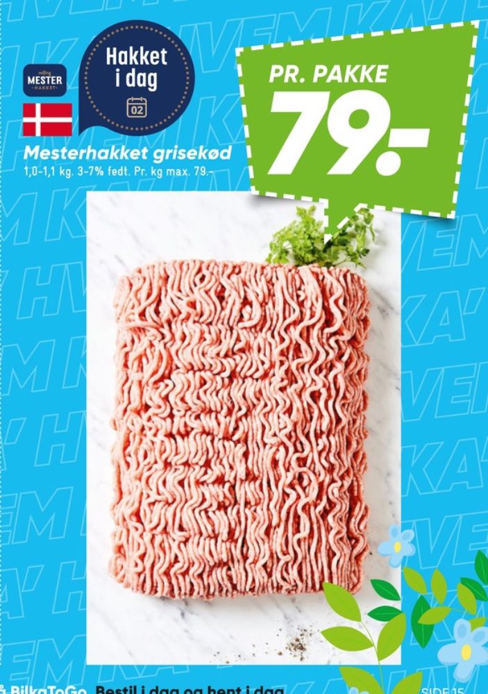 Salling Mester, Hakket grisekød 3-7%