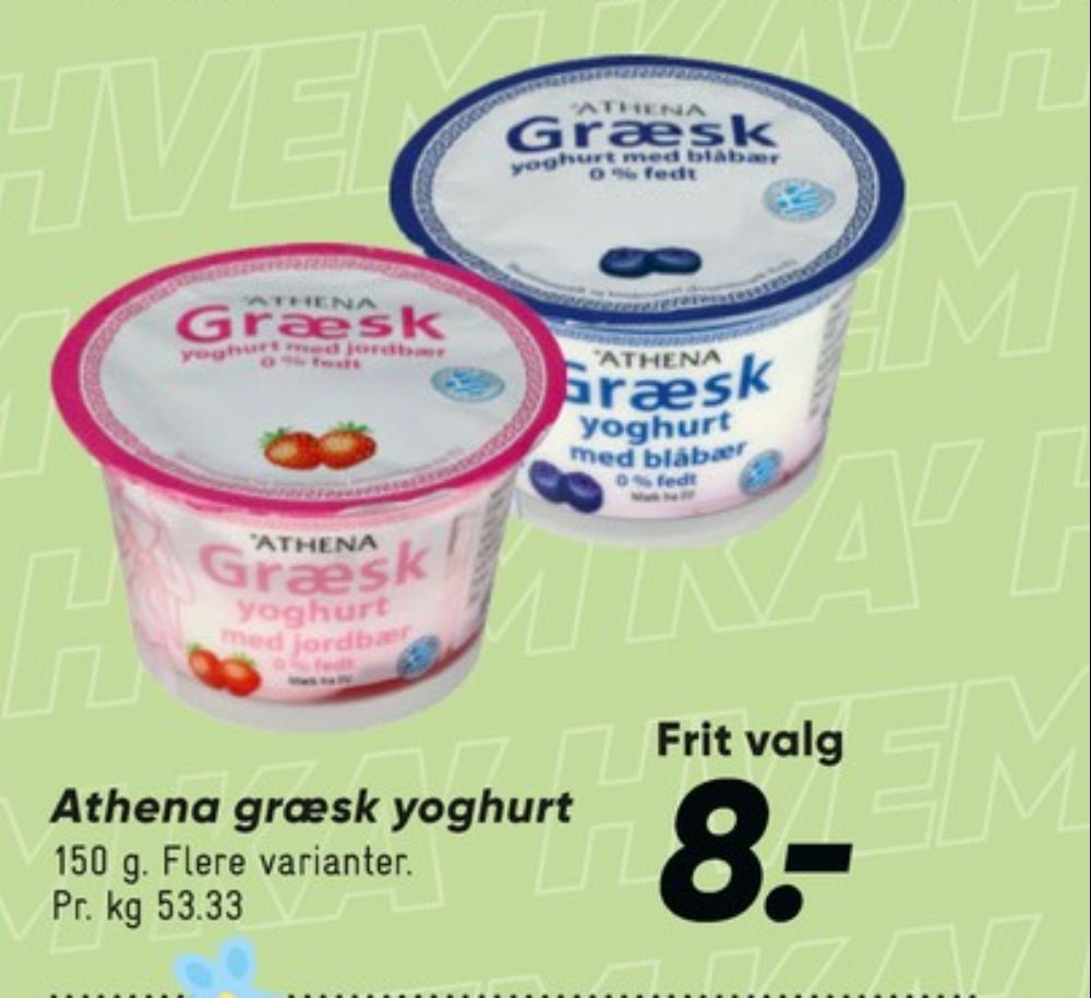 Athena, Græsk Yoghurt Jordbær