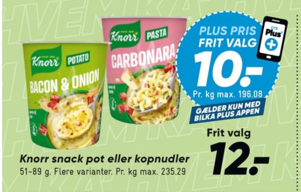 Knorr Snack Pot, Potato Bacon & Onion