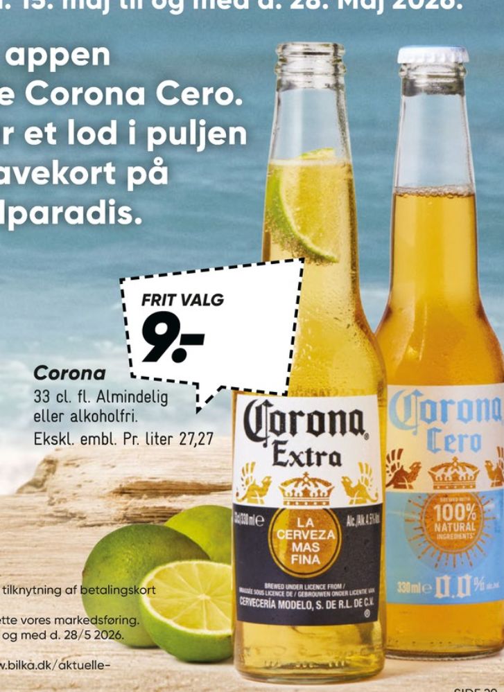 Corona Cero, Øl - Alkoholfri