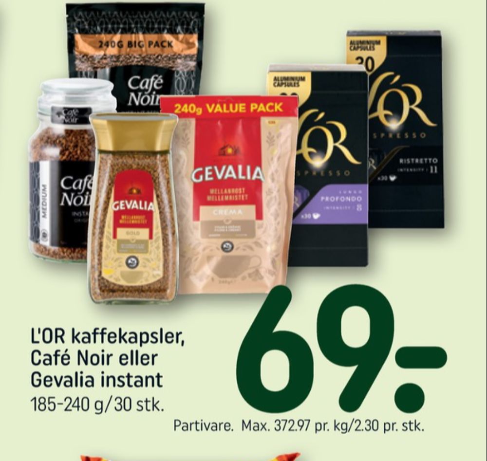 Gevalia Crema, Instant Kaffe