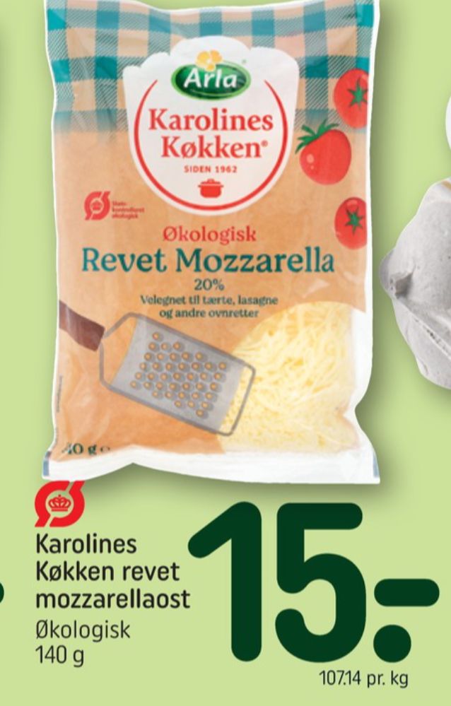 Karolines, Revet ost Mozzarella