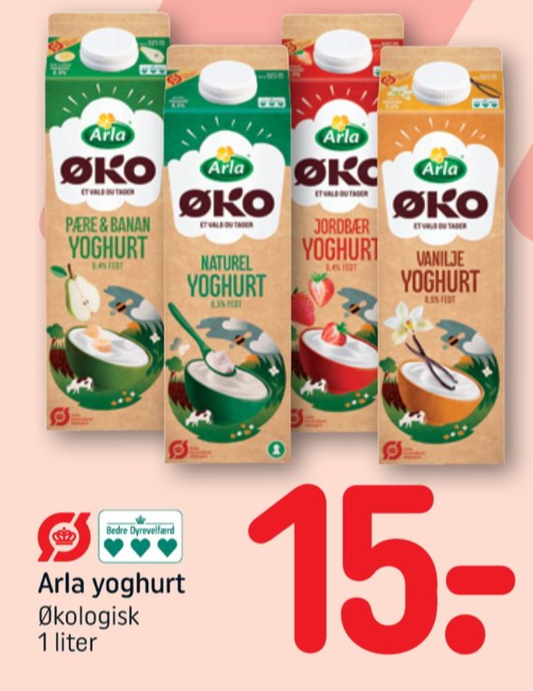 Arla, Jordbær Yoghurt 