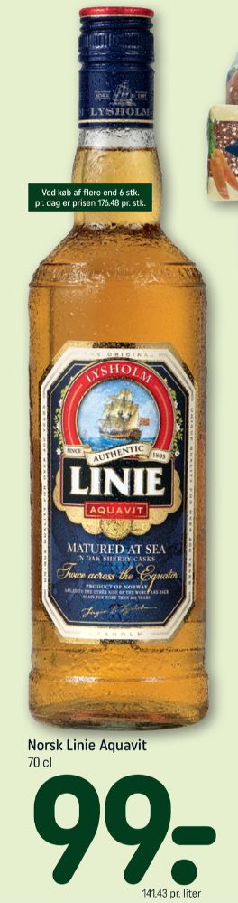 Lysholm Linie  Linie Aquavit , Akvavit
