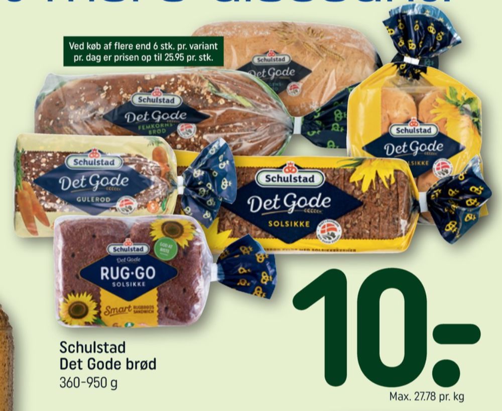 Schulstad Det Gode, Solsikkerugbrød