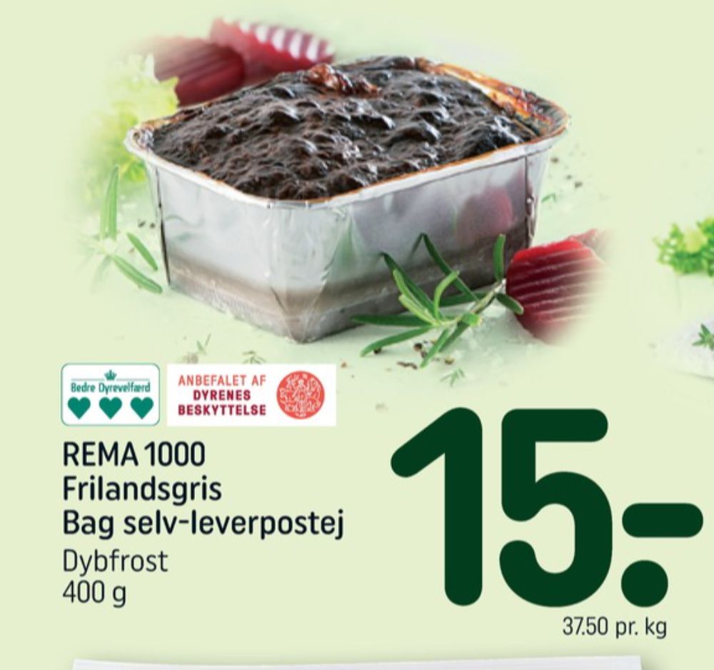 Rema 1000, Bag-Selv Leverpostej