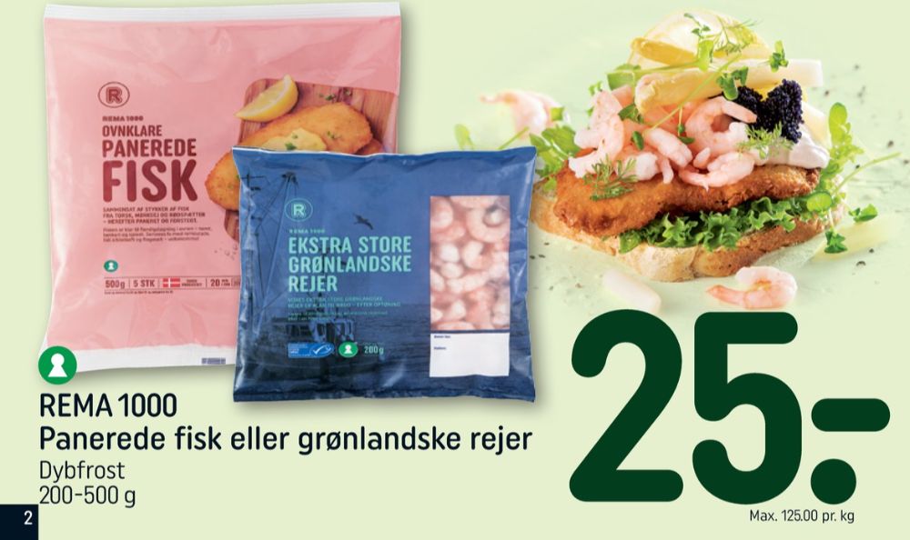 Rema 1000, Fiskefileter