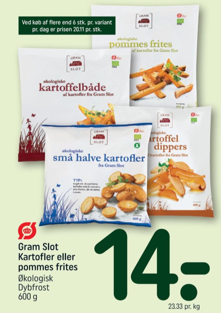 Gram Slot, Kartoffelbåde