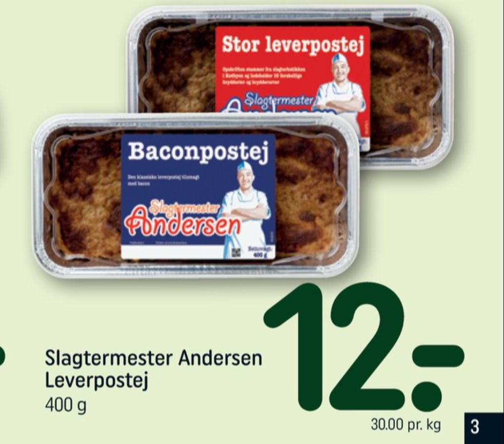 Slagtermester Andersen, Leverpostej