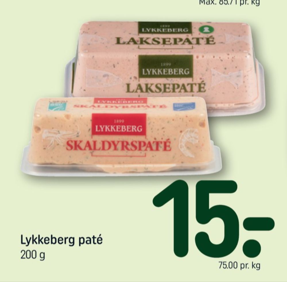 Lykkeberg, Laksepaté