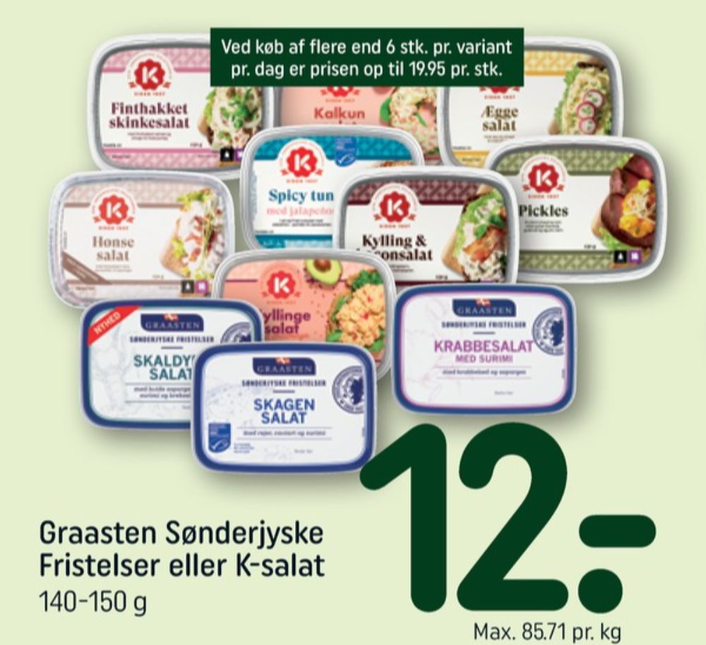 K-salat, Finthakket  Skinkesalat