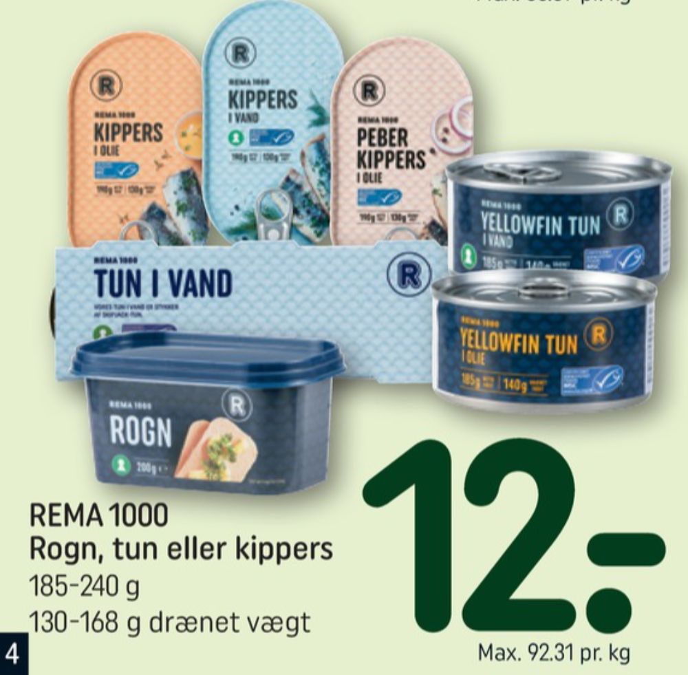 Rema 1000, Torskerogn