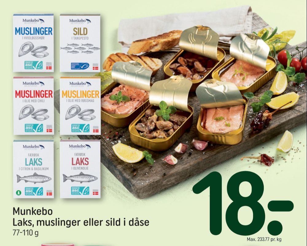 Munkebo, Færøsk Laks i Olivenolie