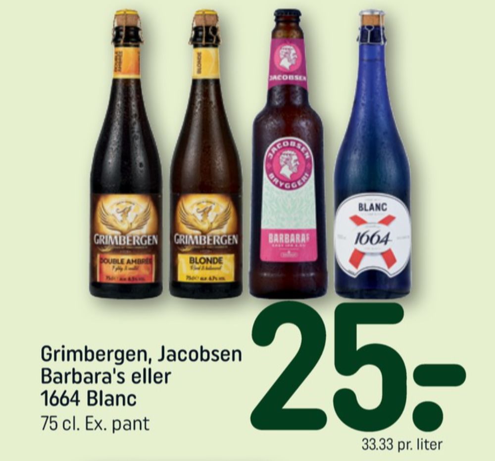 Grimbergen Double Ambrée, Specialøl