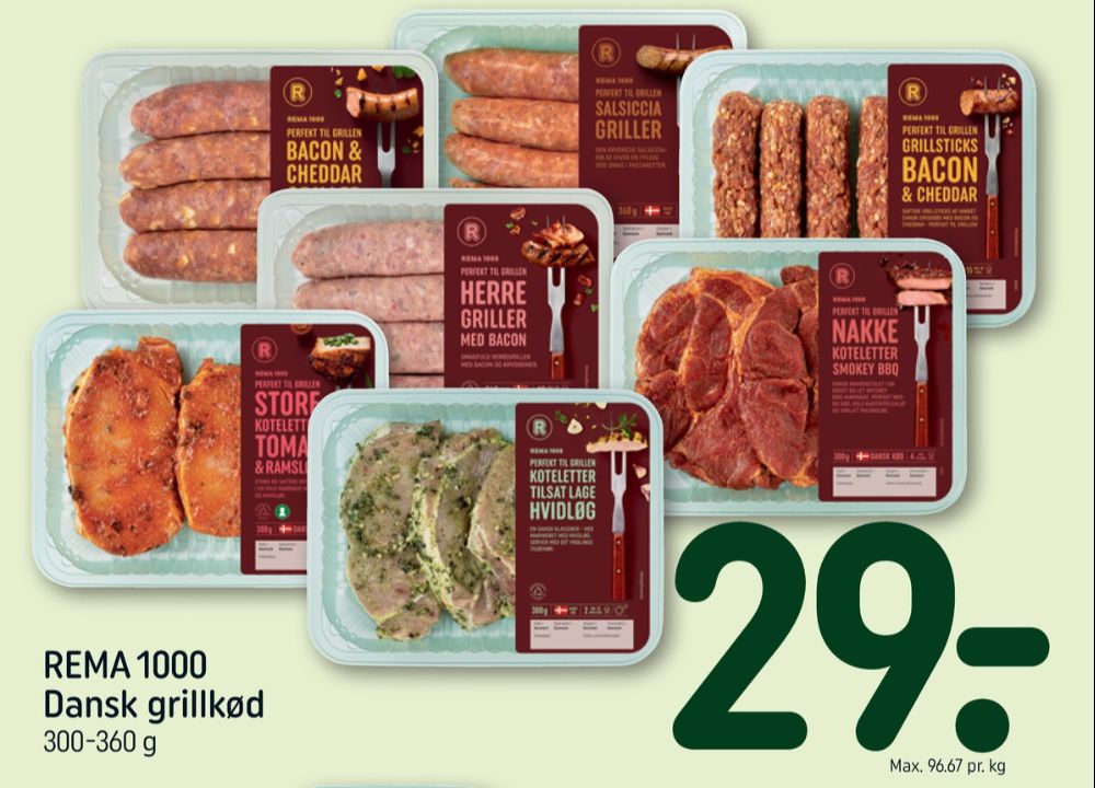Rema 1000, Herregriller Bacon