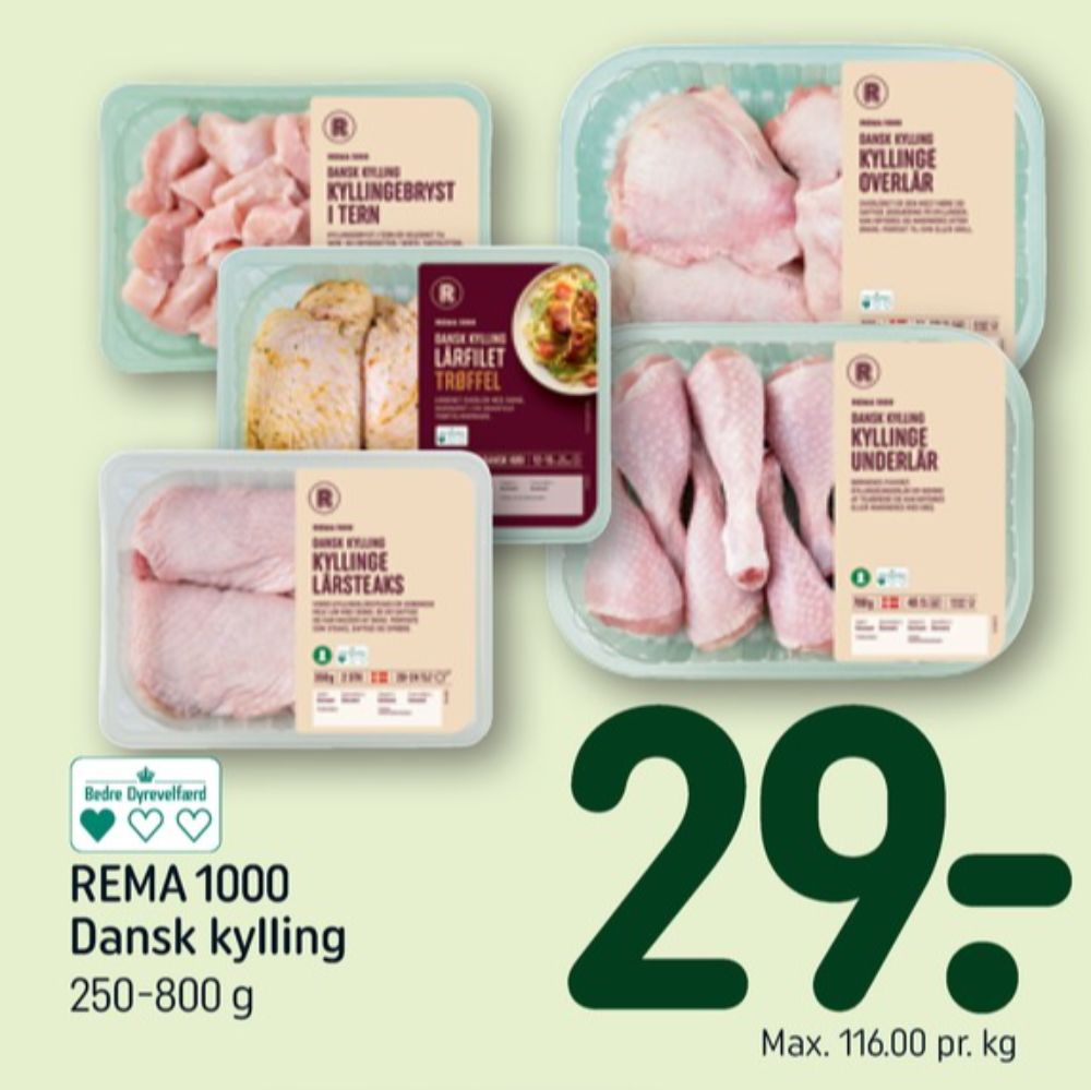 Rema 1000, Kyllingeunderlår