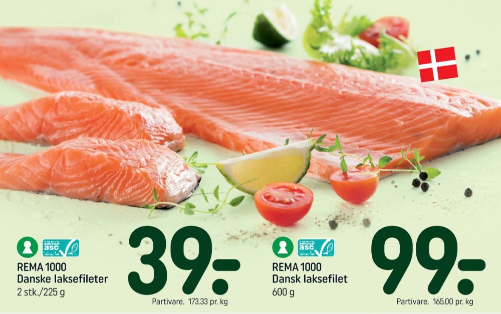 Rema 1000, Laksefilet