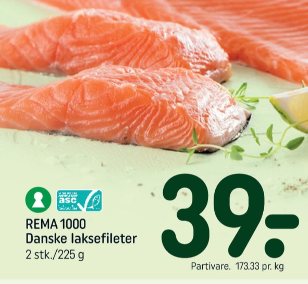 Rema 1000, Laksefilet