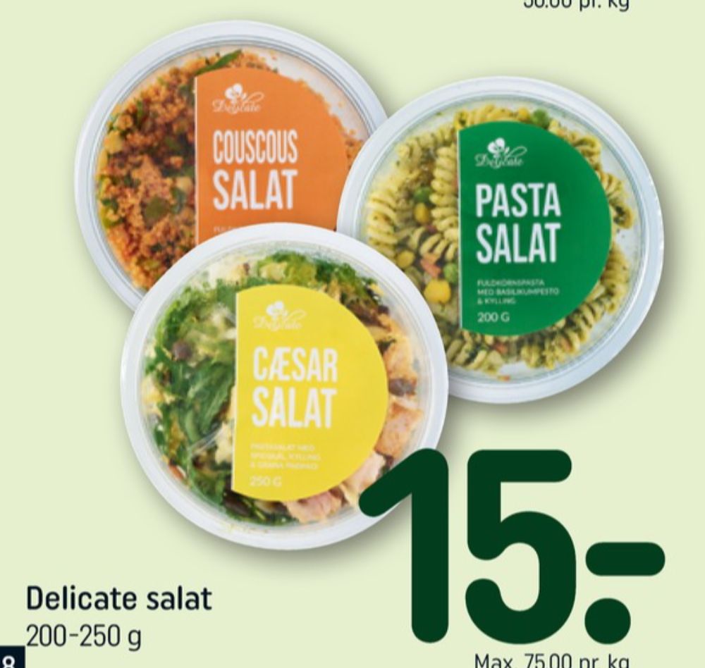 Delicate, Måltidssalat