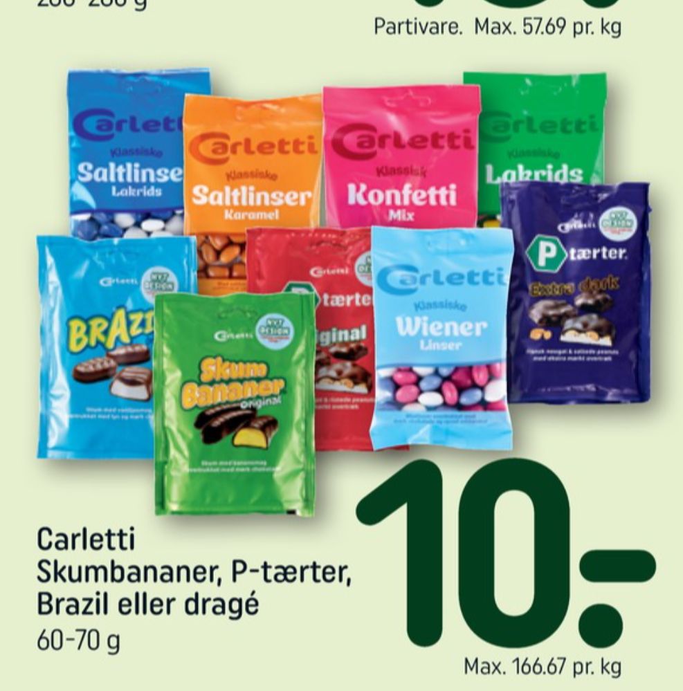 Carletti, Skumbananer