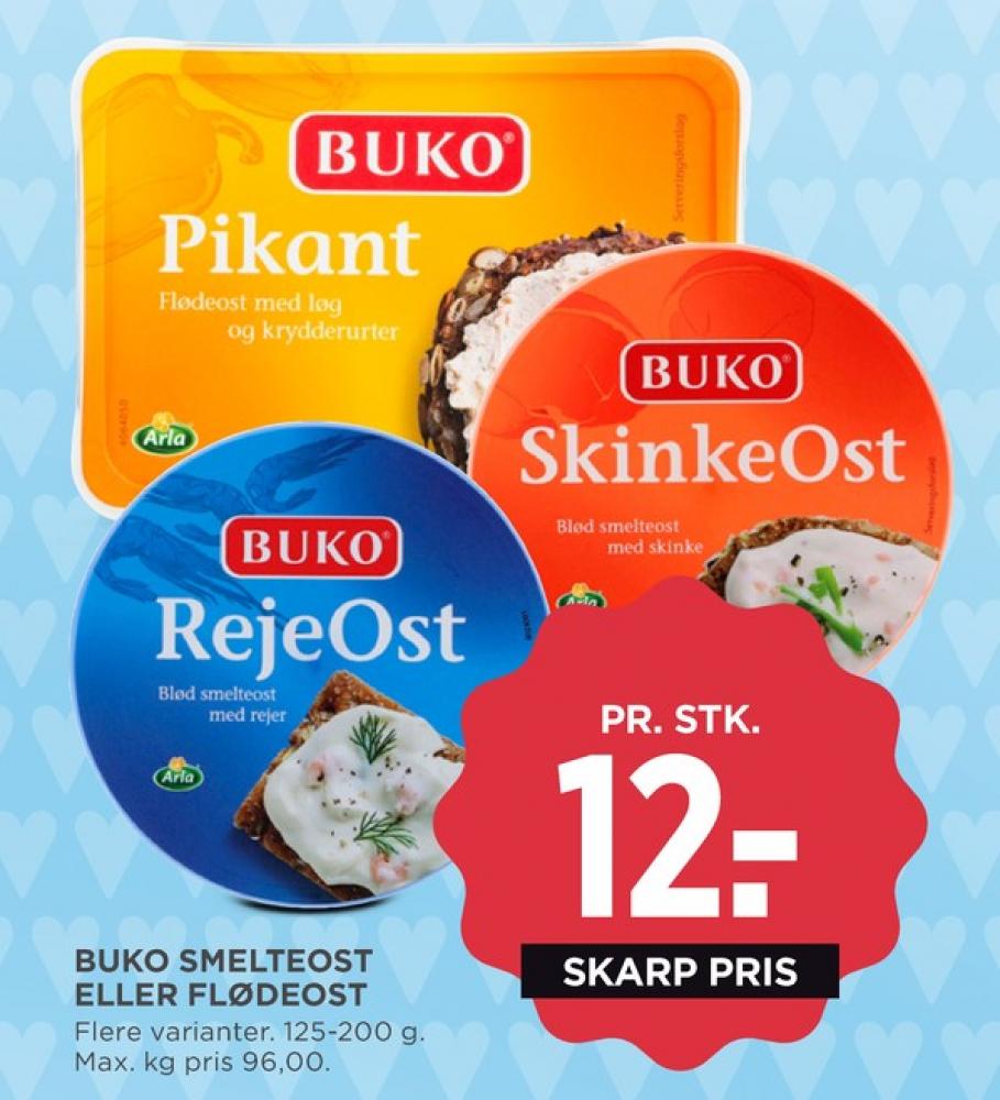 Buko Smelte, Smøreost Skinkeost