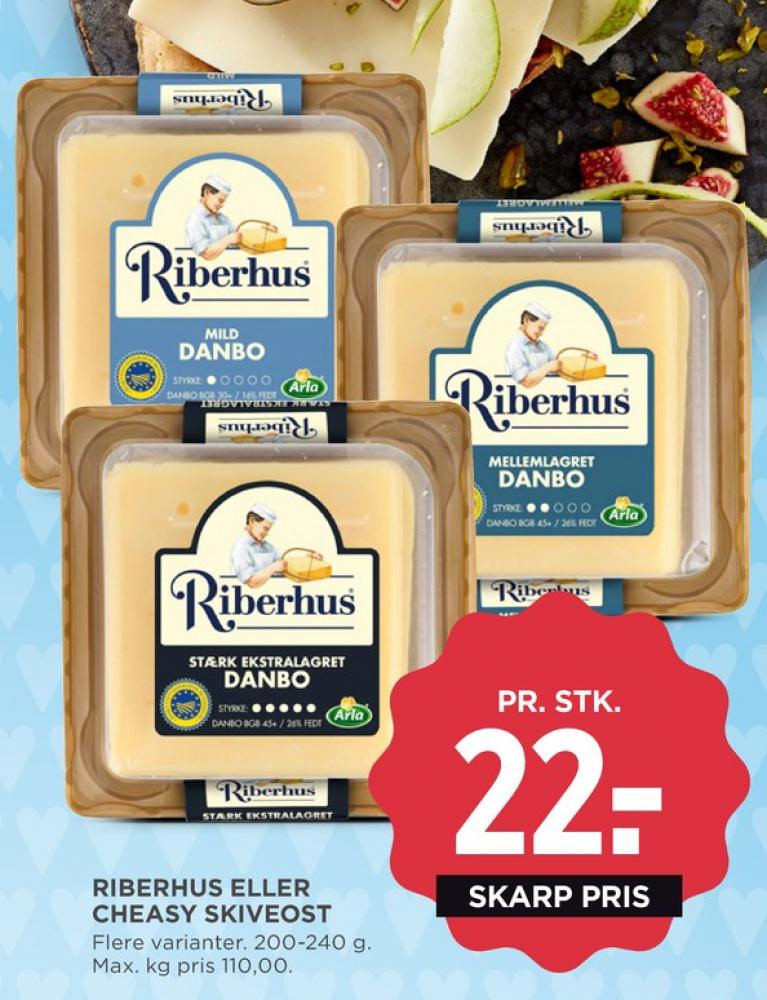 Riberhus, Skiveost Danbo Mild