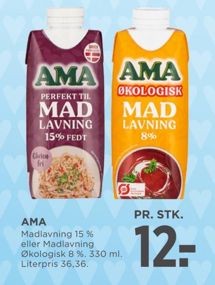 Ama, Madlavningsfløde 8%