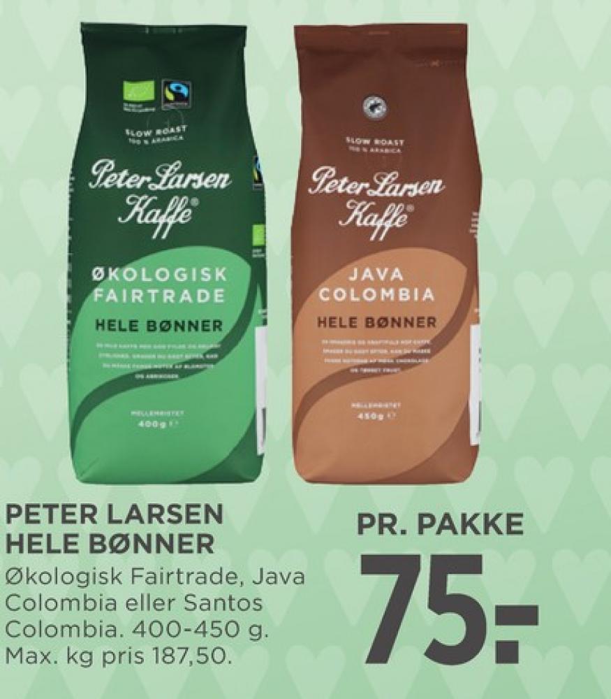Peter Larsen Java Colombia, Kaffebønner