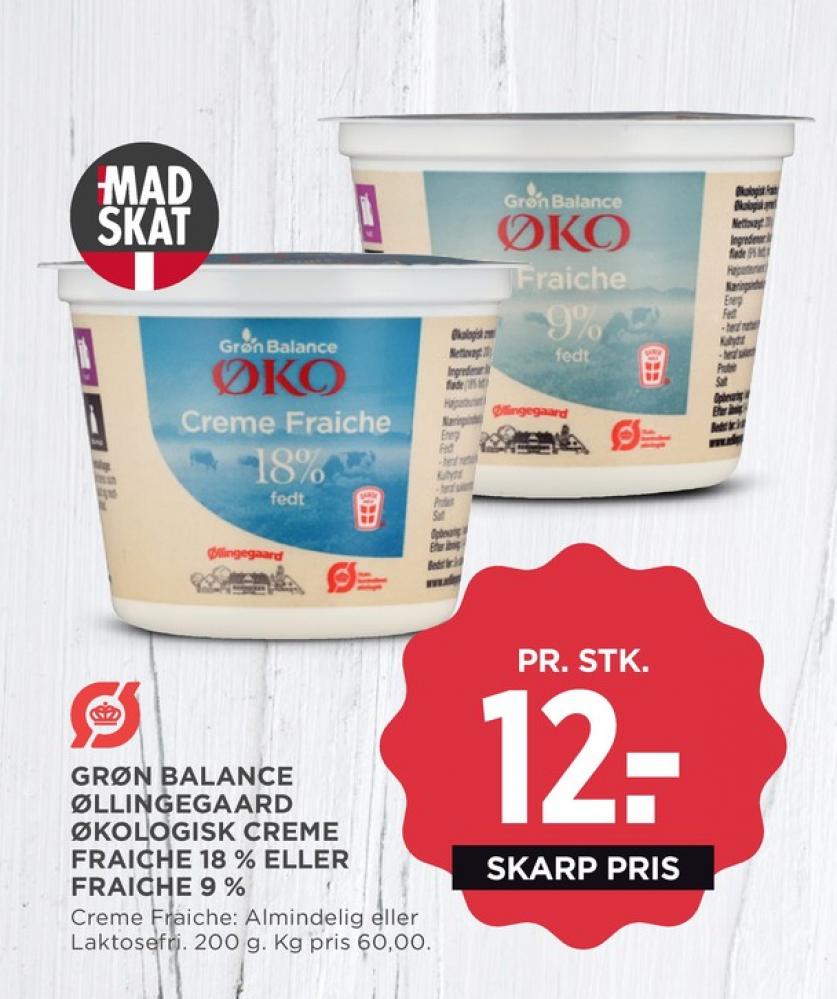 Grøn Balance Øllingegaard, Creme Fraiche 18%