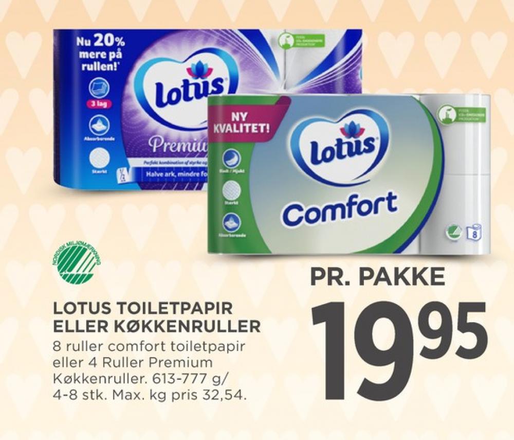 Lotus Comfort, Toiletpapir