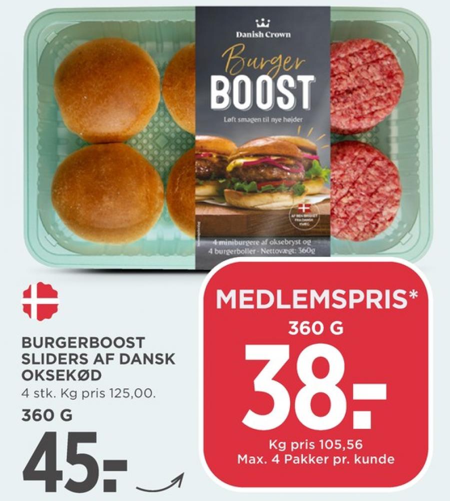 Danish Crown Burger Boost, Hakkebøffer Sliders