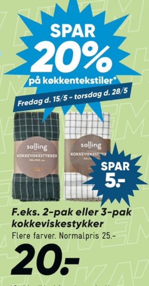 Salling, Viskestykke
