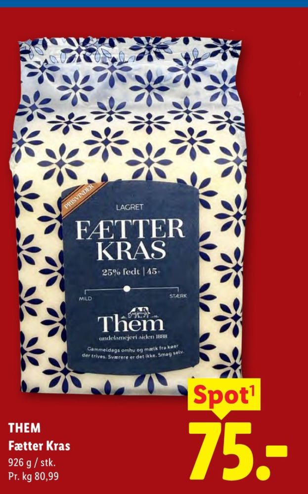 Them Ost, Skæreost Fætter Kras lagret
