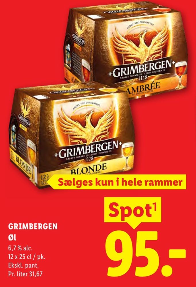 Grimbergen Double Ambrée, Specialøl 12 pk.