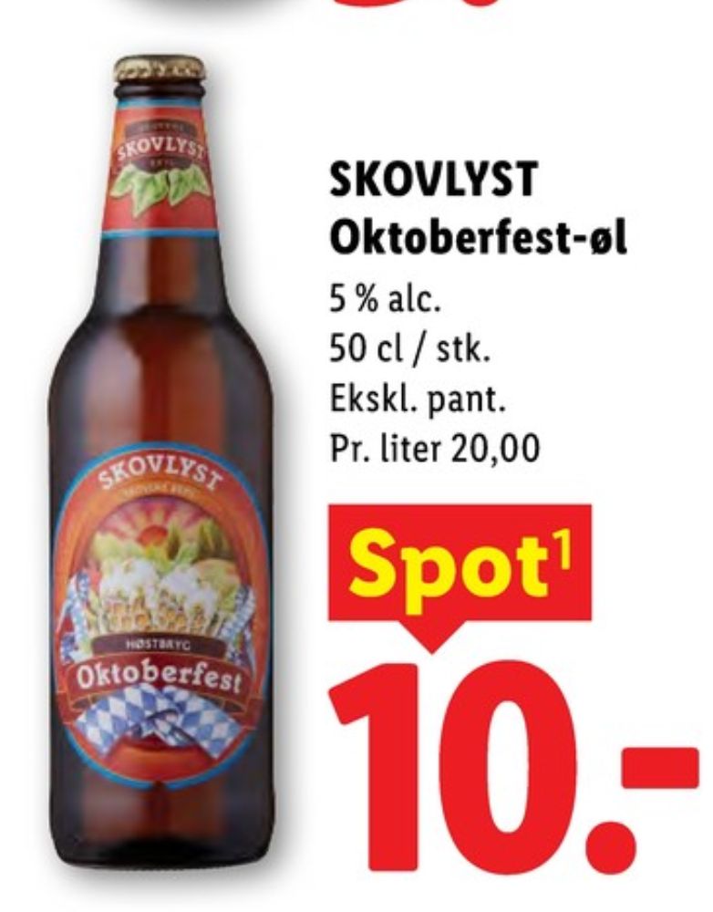 Skovlyst Oktoberfest, Specialøl