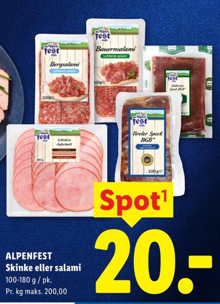 Alpenfest, Skinke Røget