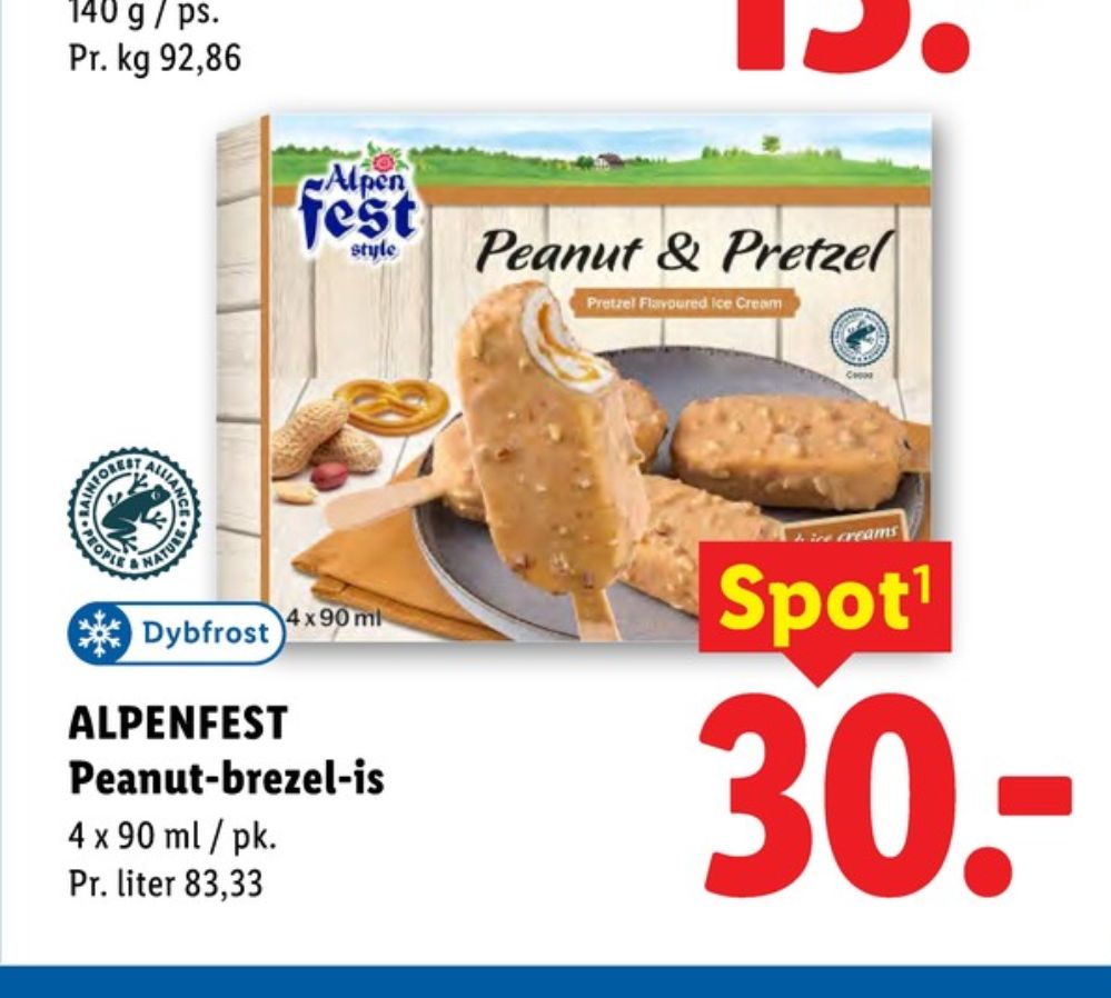 Frisko Haribo Push Up, Peanut & Pretzel Ispinde